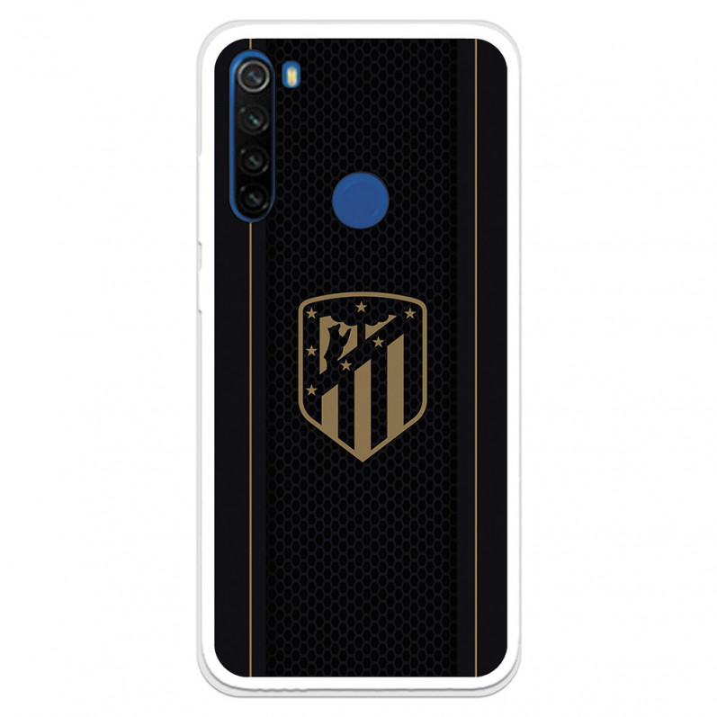 Xiaomi Atleti Redmi Note 8T Gold Shield Black Background - Oficiální licence Atletico de Madrid -