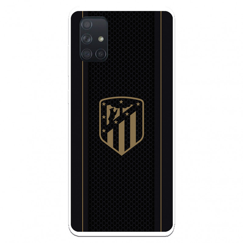 Případ pro Samsung Galaxy A71 atleti Golden Shield Black Background - Oficiální licence Atletico de Madrid