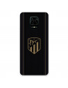 Xiaomi Pouzdro Atleti Redmi Note 9S pro Atleti Gold Shield Black Background - oficiální licence Atletico de Madrid