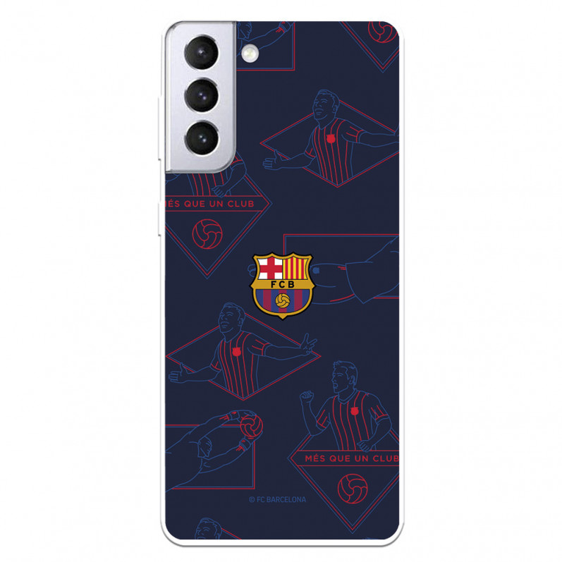 Kryt pro Samsung Galaxy S21 Plus barcelona Mes que un Club - Oficiální licence FC Barcelona