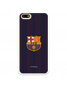 Huawei Pouzdro Barcelona Y5 2018 Blue and Blue Stripes pro - Oficiální licence FC Barcelona