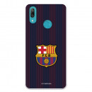 Huawei Pouzdro Barcelona Y7 2019 Blue and Blue Stripes pro - Oficiální licence FC Barcelona