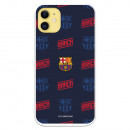 iPhone 11 Erb Barcelony Červený a modrý vzor - oficiální licence FC Barcelona