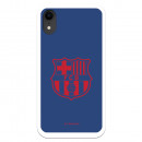 iPhone XR Barcelona Red Shield Blue Background - Oficiální licence FC Barcelona