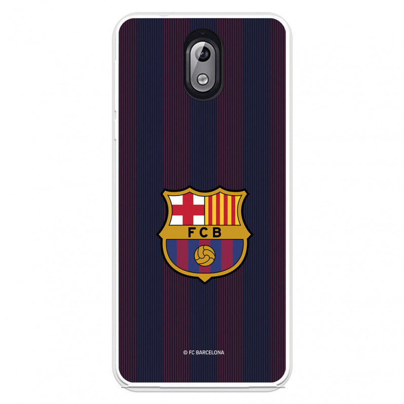 Nokia Barcelona 3.1 Barcelona Blaugrana Stripes Case for - Oficiální licence FC Barcelona