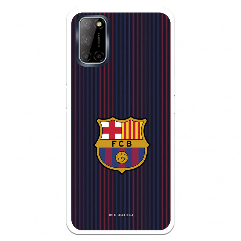 Oppo Obal na A72 Barcelona Blaugrana Stripes - Oficiální licence FC Barcelona