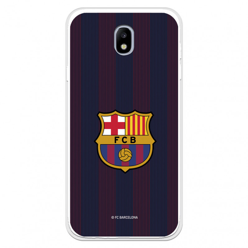 Samsung Barcelona Galaxy J7 2017 European Barcelona Blaugrana Stripes Case for - Oficiální licence FC Barcelona