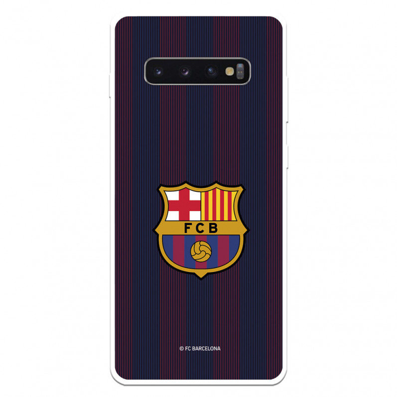 Kryt pro Samsung Galaxy S10 barcelona Blaugrana Stripes - Oficiální licence FC Barcelona