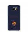 Kryt pro Samsung Galaxy S7 Edge barcelona Barsa Blue Background - Oficiální licence FC Barcelona