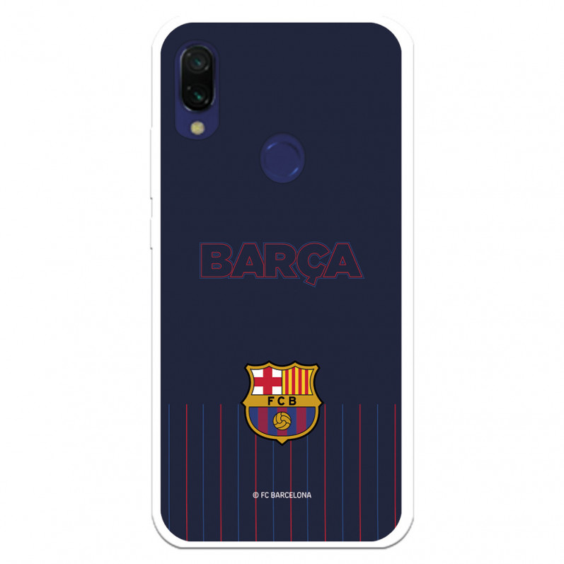 Xiaomi Barcelona Barsa Redmi 7A Pouzdro pro Barcelona Redmi 7A Blue Background - Oficiální licence FC Barcelona