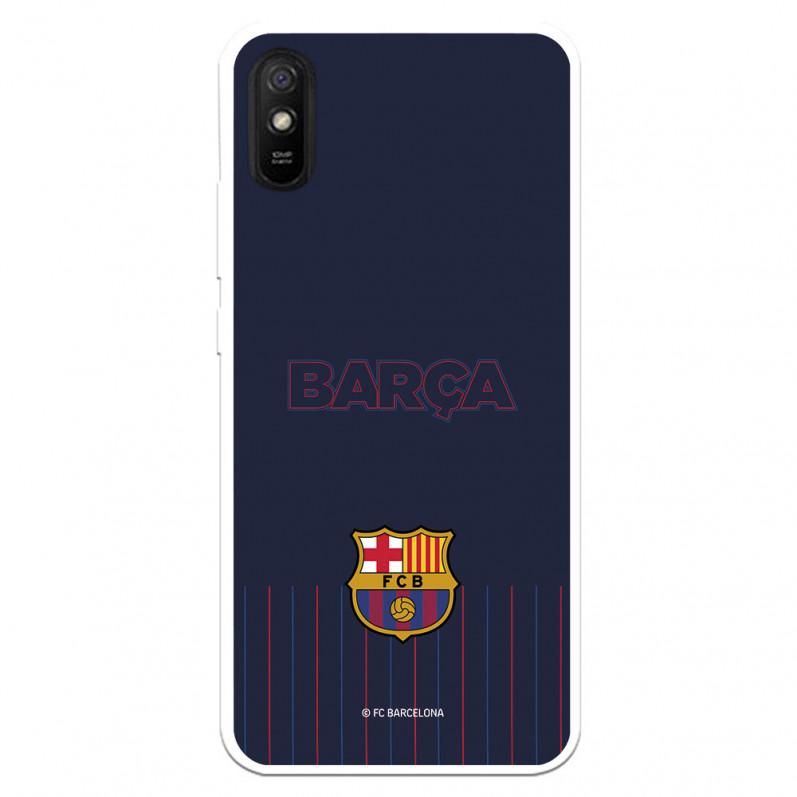 Xiaomi Barcelona Barsa Redmi 9A Pouzdro pro Barcelona Redmi 9A Blue Background - Oficiální licence FC Barcelona