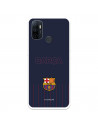 Funda para Oppo A53 del Barcelona Barsa Fondo Azul - Licencia Oficial FC Barcelona