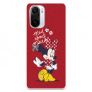 Funda para Xiaomi Poco F3 Oficial de Disney Minnie Mad About - Clásicos Disney