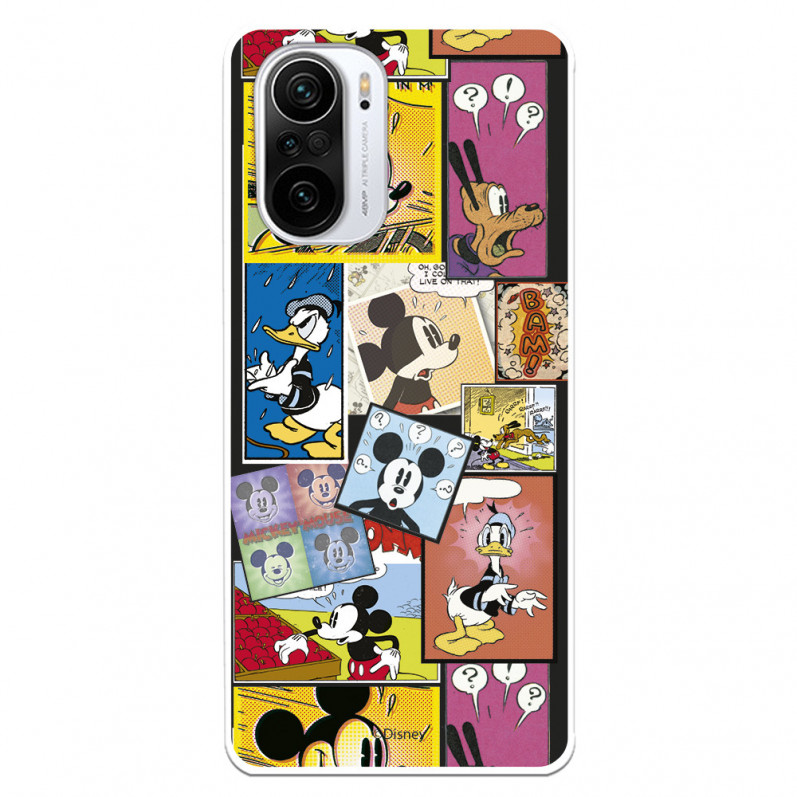 Funda para Xiaomi Poco F3 Oficial de Disney Mickey Comic - Clásicos Disney