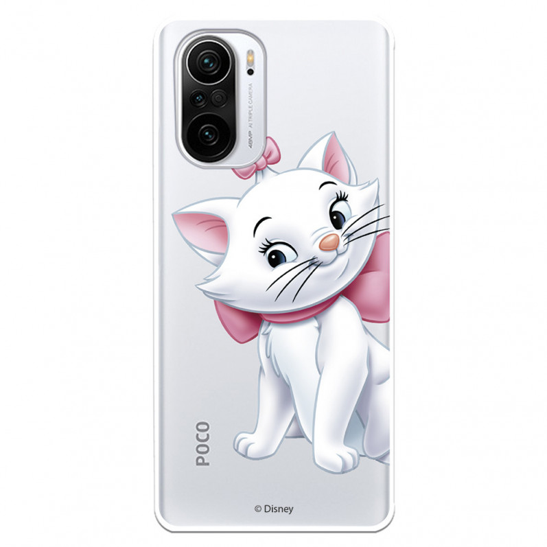 Funda para Xiaomi Poco F3 Oficial de Disney Marie Silueta - Los Aristogatos