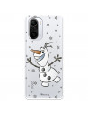 Funda para Xiaomi Poco F3 Oficial de Disney Olaf Transparente - Frozen