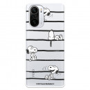 Funda para Xiaomi Poco F3 Oficial de Peanuts Snoopy rayas - Snoopy