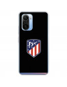 Funda para Xiaomi Poco F3 del Atleti Escudo Fondo Negro - Licencia Oficial Atlético de Madrid