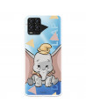 Funda para Realme 8 Oficial de Disney Dumbo Silueta Transparente - Dumbo