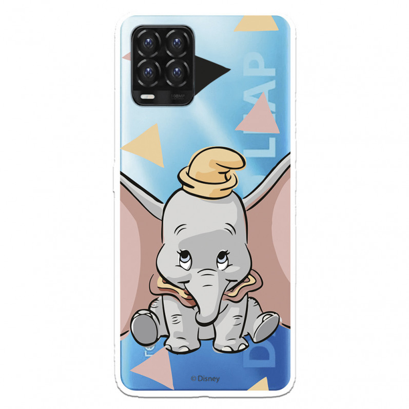 Fundaara Realme 8 Pro Oficial de Disney Dumbo Silueta Transparente - Dumbo