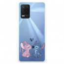 Funda para Realme 8 5G Oficial de Disney Angel & Stitch Beso - Lilo & Stitch