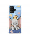 Funda para Realme 8 5G Oficial de Disney Dumbo Silueta Transparente - Dumbo