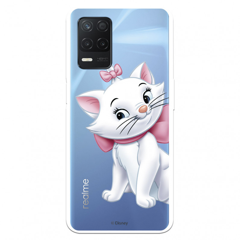 Funda para Realme 8 5G Oficial de Disney Marie Silueta - Los Aristogatos