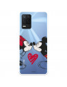 Funda para Realme 8 5G Oficial de Disney Mickey y Minnie Beso - Clásicos Disney