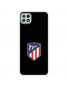 Funda para Samsung Galaxy A22 5G del Atleti Escudo Fondo Negro - Licencia Oficial Atlético de Madrid