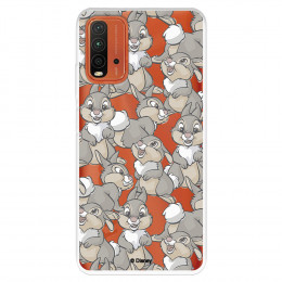 Funda para Xiaomi Redmi 9T Oficial de Disney Tambor Patrones - Bambi