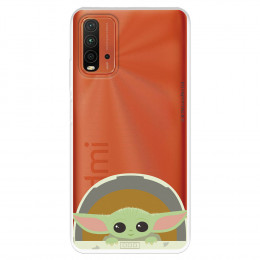 Funda para Xiaomi Redmi 9T Oficial de Star Wars Baby Yoda Sonrisas - The Mandalorian