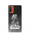 Funda para Xiaomi Redmi 9T Oficial de Star Wars Darth Vader Fondo negro - Star Wars