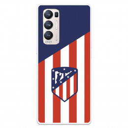 Funda para Oppo Find X3 Neo del Atleti Escudo Fondo Atletico - Licencia Oficial Atlético de Madrid