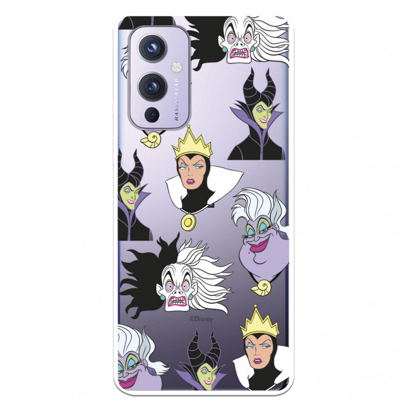 Funda para OnePlus 9 Oficial de Disney Villanas Patrón - Villanas Disney