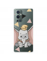 Funda para OnePlus 9 Pro Oficial de Disney Dumbo Silueta Transparente - Dumbo