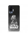 Funda para Vivo X51 Oficial de Star Wars Darth Vader Fondo negro - Star Wars