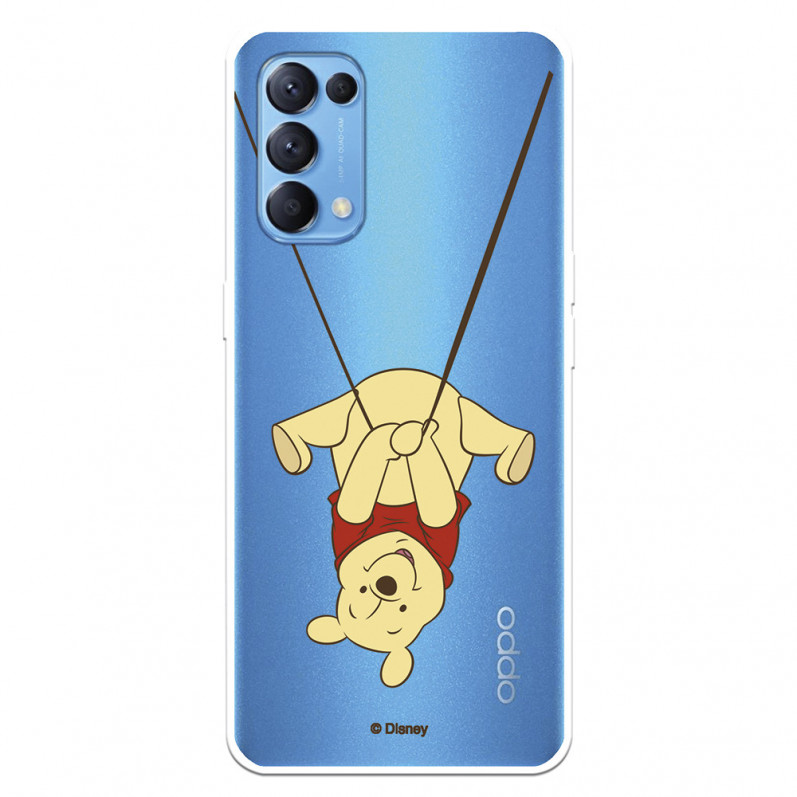 Funda para Oppo Find X3 Lite Oficial de Disney Winnie  Columpio - Winnie The Pooh