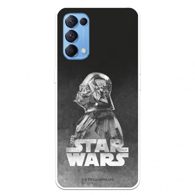 Funda para Oppo Find X3 Lite Oficial de Star Wars Darth Vader Fondo negro - Star Wars