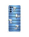 Funda para Oppo Find X3 Lite Oficial de Peanuts Snoopy rayas - Snoopy