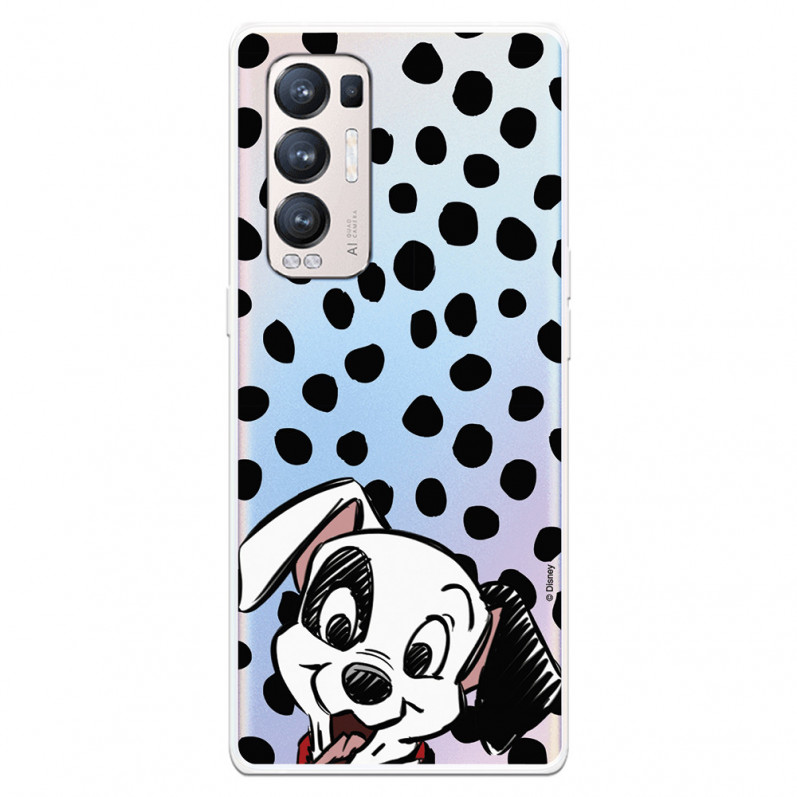 Funda para Oppo Find X3 Neo Oficial de Disney Cachorro Manchas - 101 Dálmatas