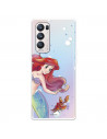 Funda para Oppo Find X3 Neo Oficial de Disney Ariel y Sebastián Burbujas - La Sirenita