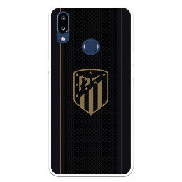 Funda para Samsung Galaxy A10s del Atleti Escudo Dorado Fondo Negro - Licencia Oficial Atlético de Madrid