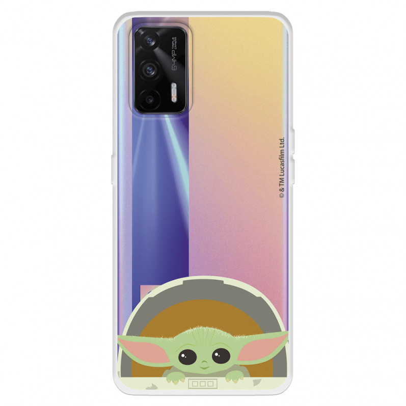 Funda para Realme GT Oficial de Star Wars Baby Yoda Sonrisas - The Mandalorian