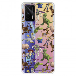 Funda para Realme GT Oficial de Disney Muñecos Toy Story Siluetas - Toy Story