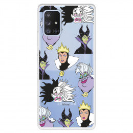 Funda para Samsung Galaxy A71 5G Oficial de Disney Villanas Patrón - Villanas Disney