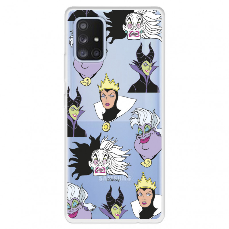 Funda para Samsung Galaxy A71 5G Oficial de Disney Villanas Patrón - Villanas Disney