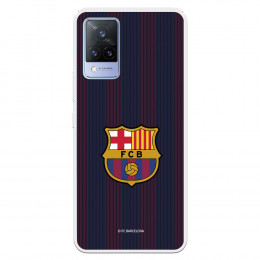 Funda para Vivo V21 5G del Barcelona Rayas Blaugrana - Licencia Oficial FC Barcelona