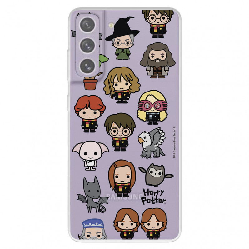 Funda para Samsung Galaxy S21 FE Oficial de Harry Potter Personajes Iconos - Harry Potter