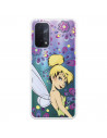 Funda para Oppo A74 5G Oficial de Disney Campanilla Flores - Peter Pan