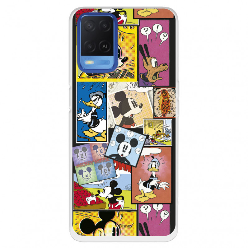 Funda para Oppo A54 4G Oficial de Disney Mickey Comic - Clásicos Disney